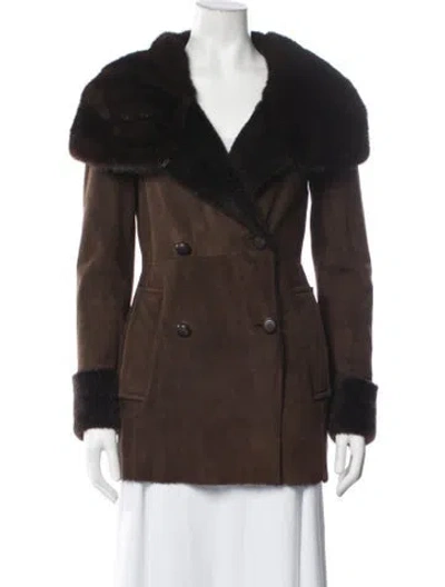 Pre-owned Prada Vintage 2011 Coat In Brown