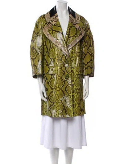 Pre-owned Prada Vintage 2011 Coat In Green