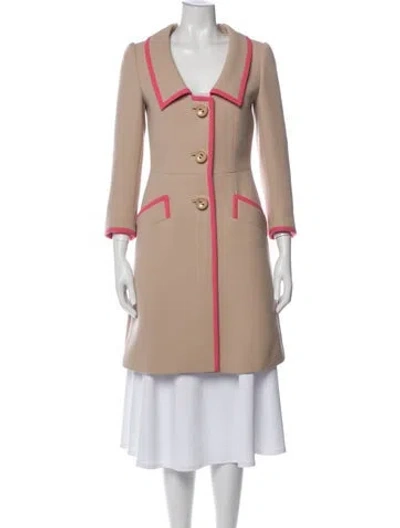 Pre-owned Prada Vintage 2011 Coat In Neutral