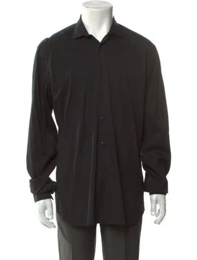 Pre-owned Prada Vintage 2011 Dress Shirt In Black