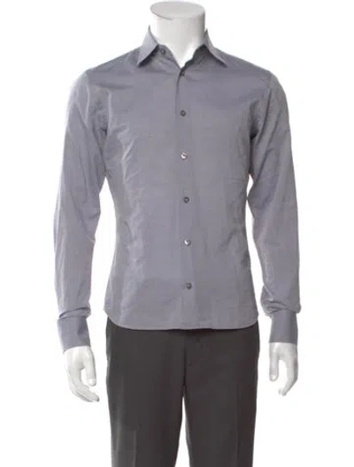 Pre-owned Prada Vintage 2011 Dress Shirt In Gray