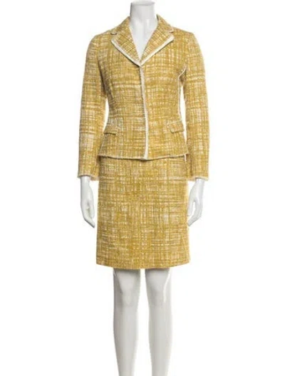 Pre-owned Prada Vintage 2011 Skirt Suit In Blue
