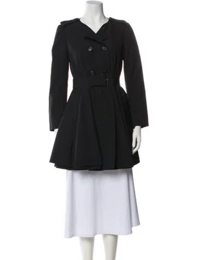 Pre-owned Prada Vintage 2011 Trench Coat In Black