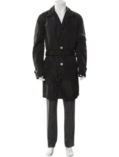Pre-owned Prada Vintage 2011 Trench Coat In Black