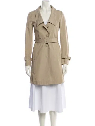 Pre-owned Prada Vintage 2011 Trench Coat In Neutral