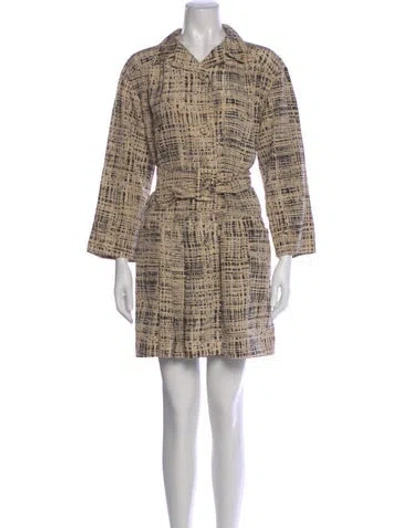 Pre-owned Prada Vintage 2011 Trench Coat In Neutral