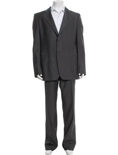 Pre-owned Prada Vintage 2011 Two-piece Suit In Gray