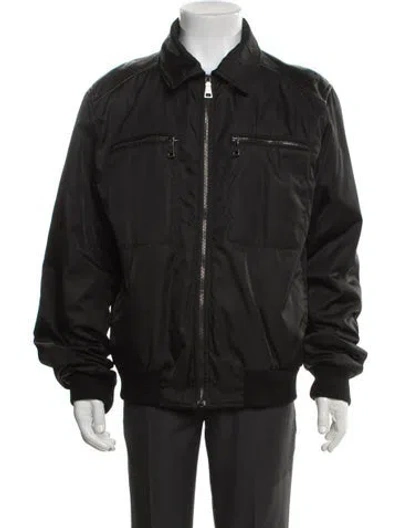 Pre-owned Prada Vintage 2011 Windbreaker In Black