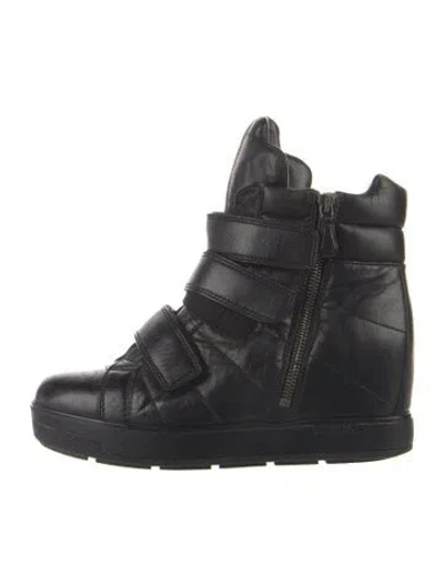 Pre-owned Prada Vintage 2013 Wedge Sneakers In Green