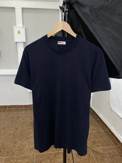 Pre-owned Prada Vintage 90's  T-shirt Retro Hype Y2k In Dark Blue