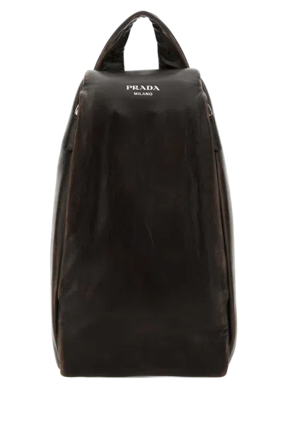 Prada Vintage Backpack In Brown