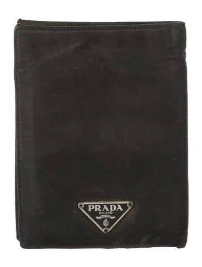 Pre-owned Prada Vintage Bifold Wallet In Black