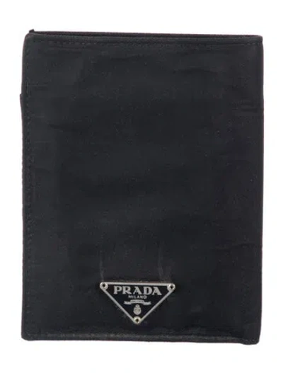 Pre-owned Prada Vintage Bifold Wallet In Black