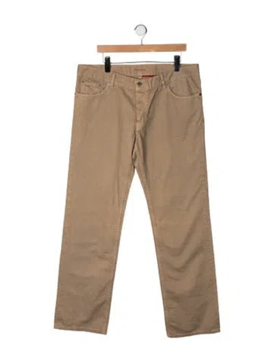 Pre-owned Prada Vintage Bootcut Jeans In Neutrals