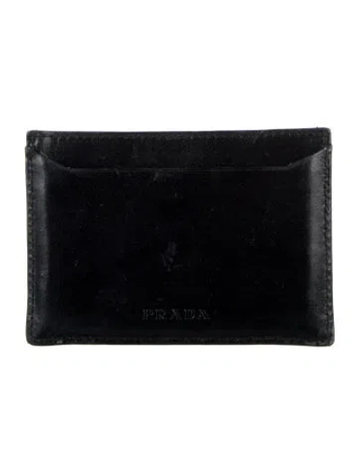 Pre-owned Prada Vintage Card Holder In Black