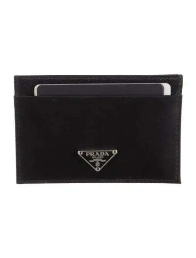 Pre-owned Prada Vintage Card Holder In Black