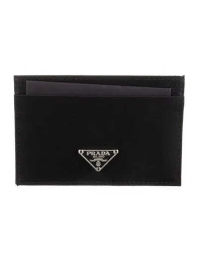 Pre-owned Prada Vintage Card Holder W/ Tags In Black