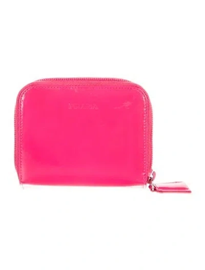 Pre-owned Prada Vintage Compact Wallet In Pink