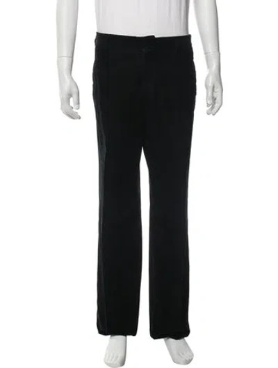 Pre-owned Prada Vintage Corduroy Pants In Black