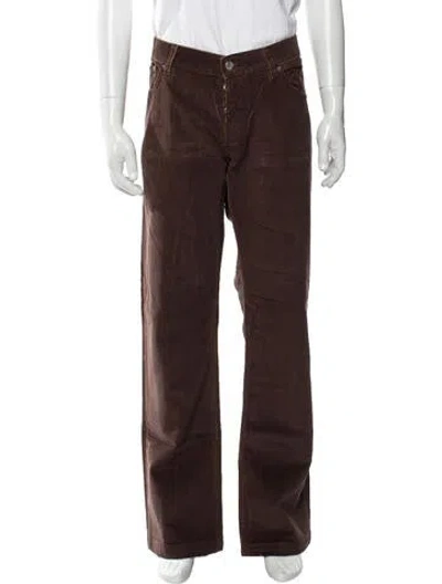 Pre-owned Prada Vintage Corduroy Pants In Brown