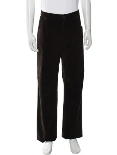Pre-owned Prada Vintage Corduroy Pants In Brown