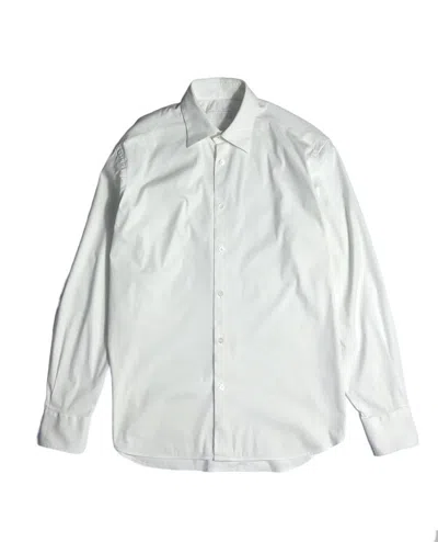 Pre-owned Prada Vintage Cotton/nylon/elastane Shirt In White