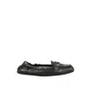 Prada Vintage-effect Leather Loafers In Black