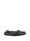 Prada Vintage-effect Nappa Leather Loafers In Nero