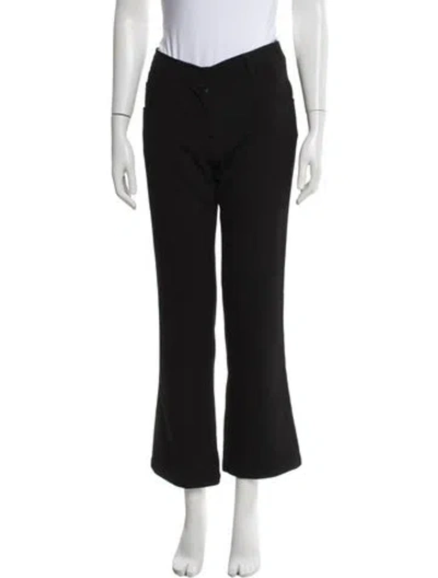 Pre-owned Prada Vintage Flared Pants In Black