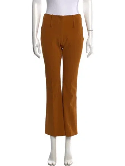 Pre-owned Prada Vintage Flared Pants In Brown