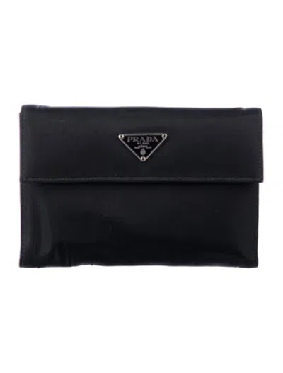 Pre-owned Prada Vintage French Purse In Black