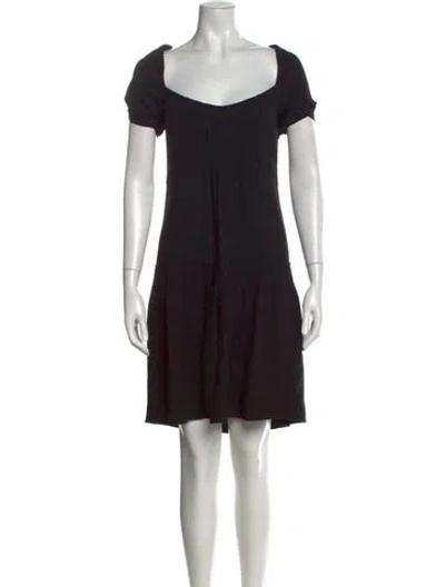 Pre-owned Prada Vintage Knee-length Dress In Black