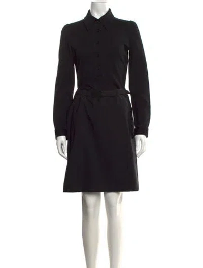 Pre-owned Prada Vintage Knee-length Dress In Black