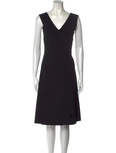 Pre-owned Prada Vintage Knee-length Dress In Black