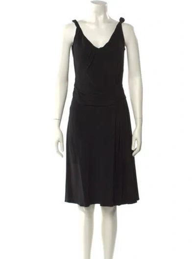 Pre-owned Prada Vintage Knee-length Dress In Black