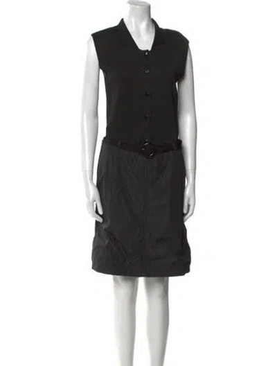 Pre-owned Prada Vintage Knee-length Dress In Black