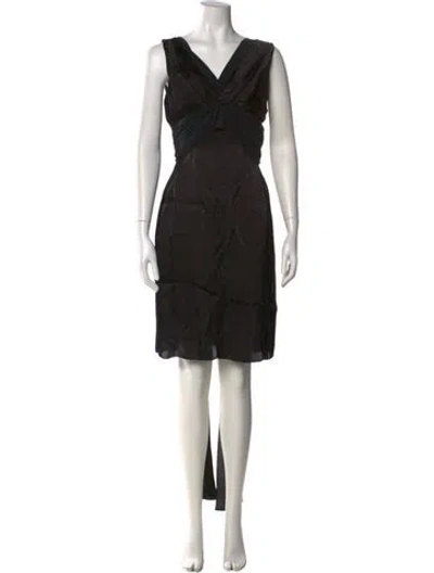 Pre-owned Prada Vintage Knee-length Dress In Black