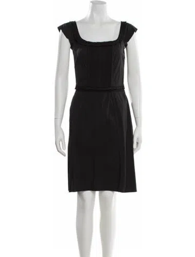 Pre-owned Prada Vintage Knee-length Dress In Black