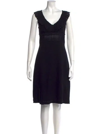 Pre-owned Prada Vintage Knee-length Dress In Black