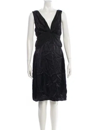 Pre-owned Prada Vintage Knee-length Dress In Black