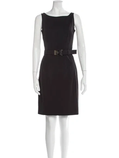Pre-owned Prada Vintage Knee-length Dress In Black