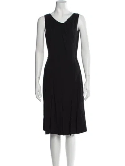 Pre-owned Prada Vintage Knee-length Dress In Black