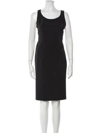 Pre-owned Prada Vintage Knee-length Dress In Black