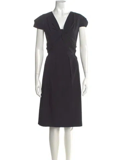 Pre-owned Prada Vintage Knee-length Dress In Black
