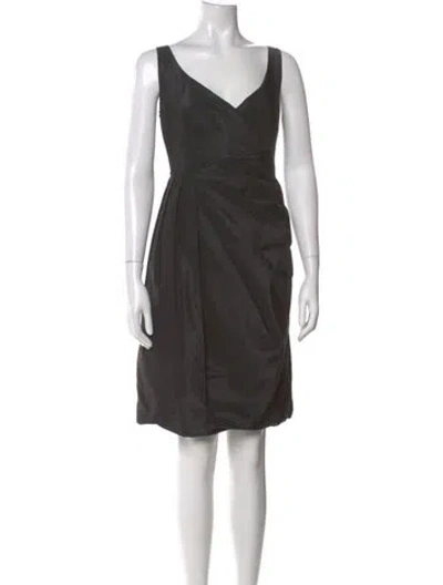 Pre-owned Prada Vintage Knee-length Dress In Black