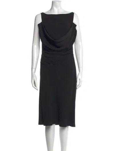 Pre-owned Prada Vintage Knee-length Dress In Black