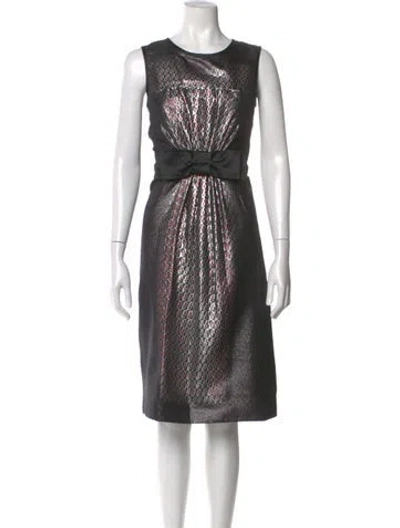 Pre-owned Prada Vintage Knee-length Dress In Black