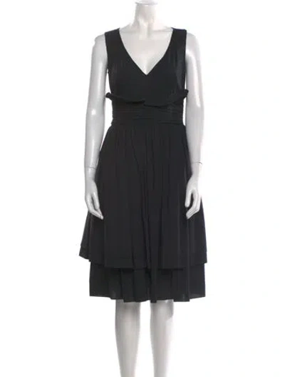Pre-owned Prada Vintage Knee-length Dress In Black