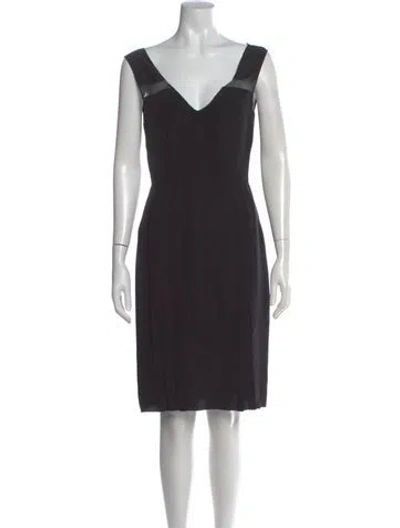 Pre-owned Prada Vintage Knee-length Dress In Black