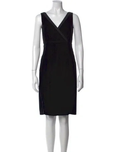 Pre-owned Prada Vintage Knee-length Dress In Black
